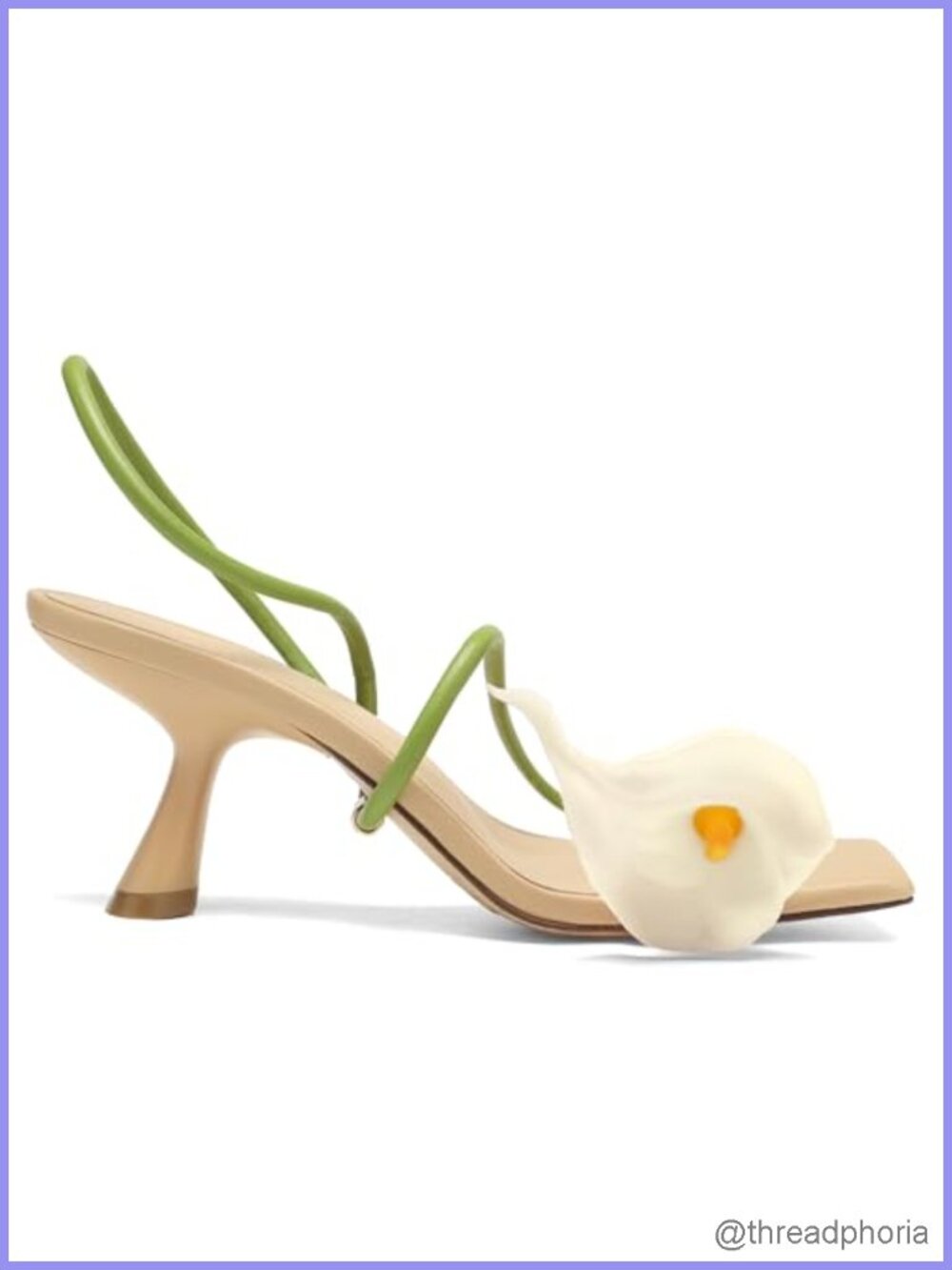 Flower Kitten Heels Strappy Sandals Square Toe Ankle Strap Low Heel